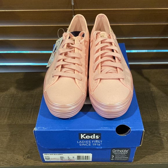 NWT Keds Triple Kick MLB San Francisco Giants Pink Platform Shoes - US size 6M - Picture 11 of 12